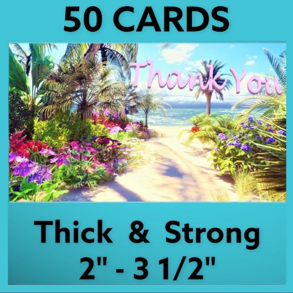 Mailers And More Other - 50 2" - 3 1/2"  Cards Road to the Beach PRICE IS FIRM
